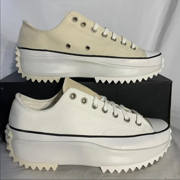 Converse Run Star Hike New Platform Shoes Mens 9.5 and 10.5 - Tan White Black - Picture 5 of 7